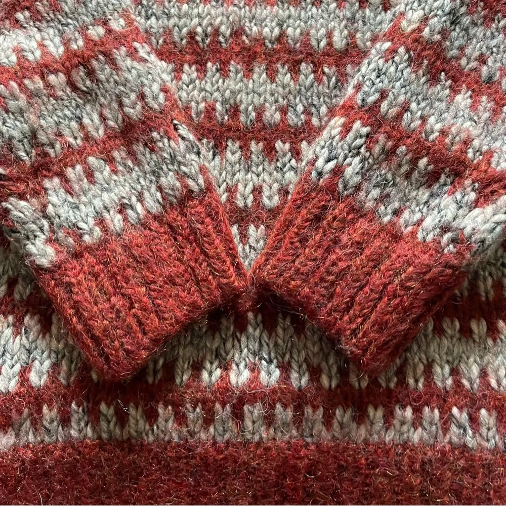 Isabel Marant rust grey mix super kid mohair blend sweater, see measurements - Picture 5 of 13